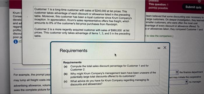 Krum Company S Product Mix Has Become More Diverse Over The Past Few Years Consequently The Company Undertook An Activi 2