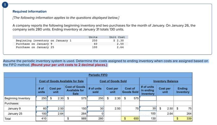Required Information The Following Information Applies To The Questions Displayed Below A Company Reports The Followi 1