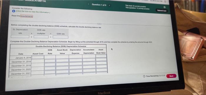 Spring 2022 Crn New Bean More Info On Jay 8 49 R F 5 V T M Question 1 Of 5 Ph A 6 B Macbook 42 Y A 7 Done H S U N J Ng 6