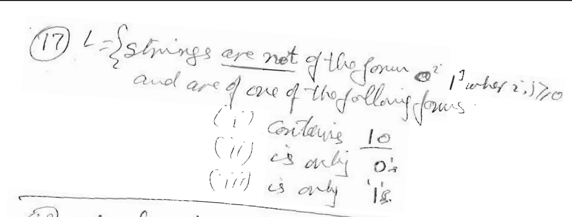 Theory Of Automata Computer Science Find The Context Free Grammar For The Following 1