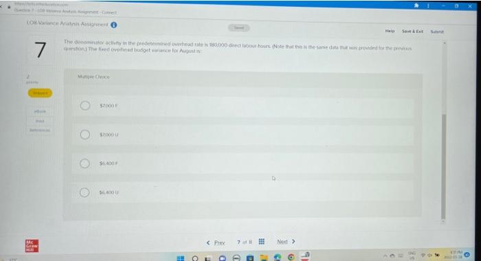 Covert App Mon Com Q10 Vie Mus Age Conve Lo8 Variance Analysis Assignment Exercise 11 7 Preparing Flexible Budgets Lo2 13