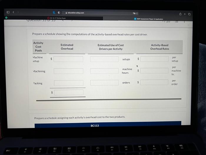 Education Wiley Com Ch 14 17 Online Exam Nwp Assessment Player Application Current Attempt In Progress Flynn Industries 5