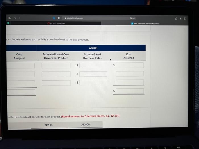 Education Wiley Com Ch 14 17 Online Exam Nwp Assessment Player Application Current Attempt In Progress Flynn Industries 7
