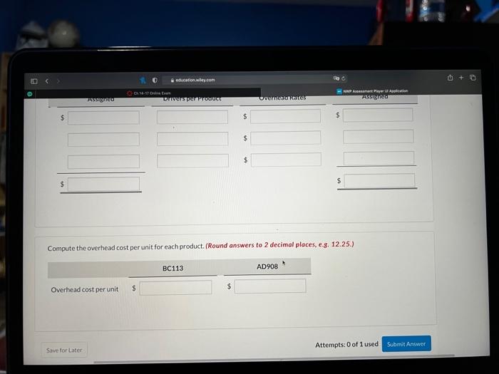 Education Wiley Com Ch 14 17 Online Exam Nwp Assessment Player Application Current Attempt In Progress Flynn Industries 8