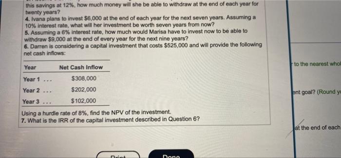 Solve Various Time Value Of Money Scenarios Click The Icon To View The Scenarios Cick The Icon To View The Present Va 3