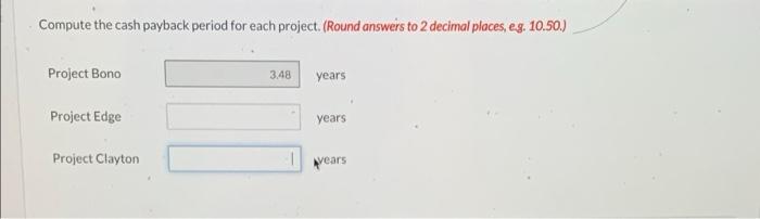Current Attempt In Progress U3 Company Is Considering Three Long Term Capital Investment Proposals Each Investment Has 2