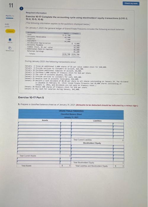 9 Pa 3 0 83 Points On January 2021 The General Ledger Of Grand Finse Freworks Includes The Following Account Balances Ac 3