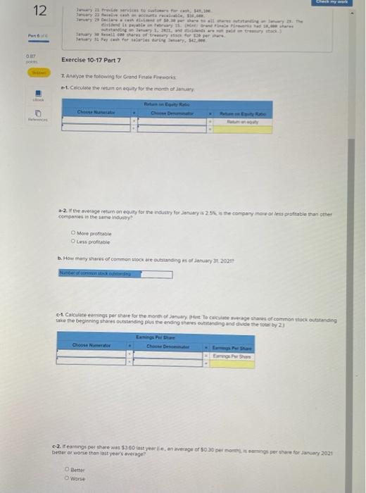 9 Pa 3 0 83 Points On January 2021 The General Ledger Of Grand Finse Freworks Includes The Following Account Balances Ac 4