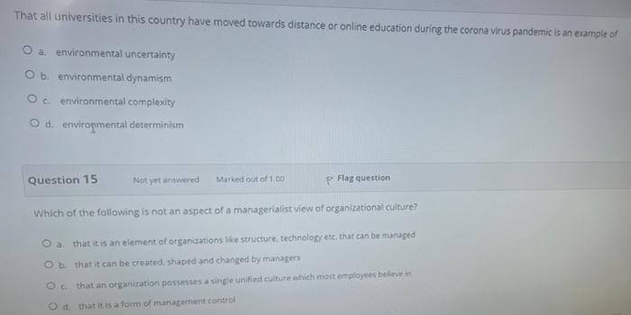 That All Universities In This Country Have Moved Towards Distance Or Online Education During The Corona Virus Pandemic I 1