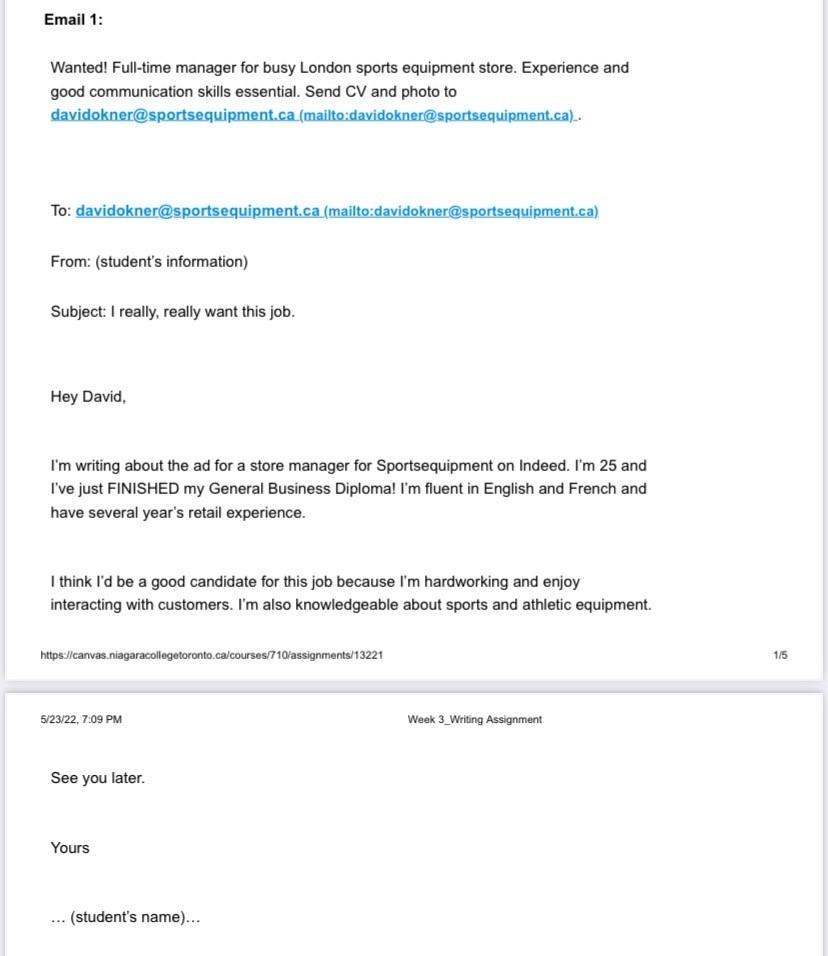 These Are Two Emails I Want To Rewrite These Emails And Please Follow All The Points While Recreating These Emails Plea 1
