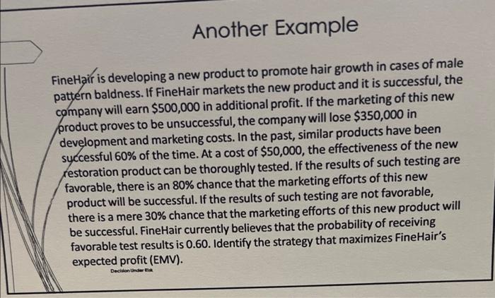 Another Example Finehair Is Developing A New Product To Promote Hair Growth In Cases Of Male Pattern Baldness If Fineha 1