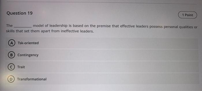 Question 16 1 Point 3 Clearly In His Book Life In Management The Late Dr Ghazi Abdalrahman Al Qosaibi Stated T 4
