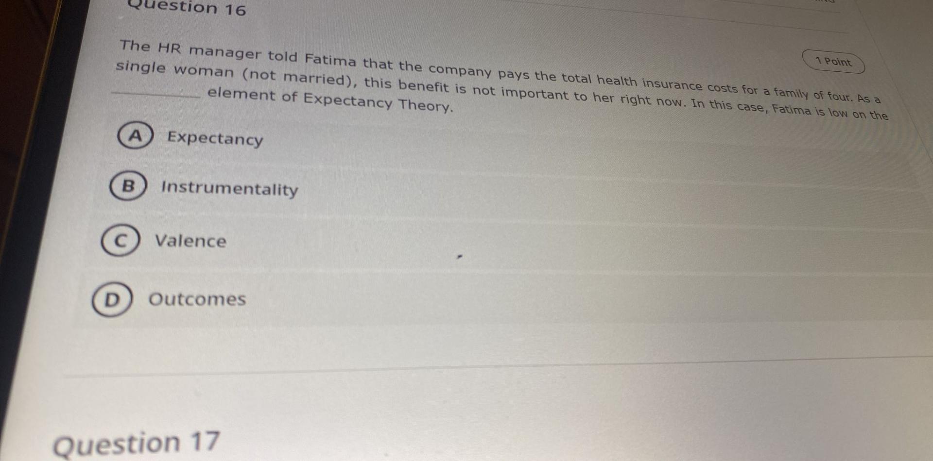 On 16 1 Point The Hr Manager Told Fatima That The Company Pays The Total Health Insurance Costs For A Family Of Four As 1