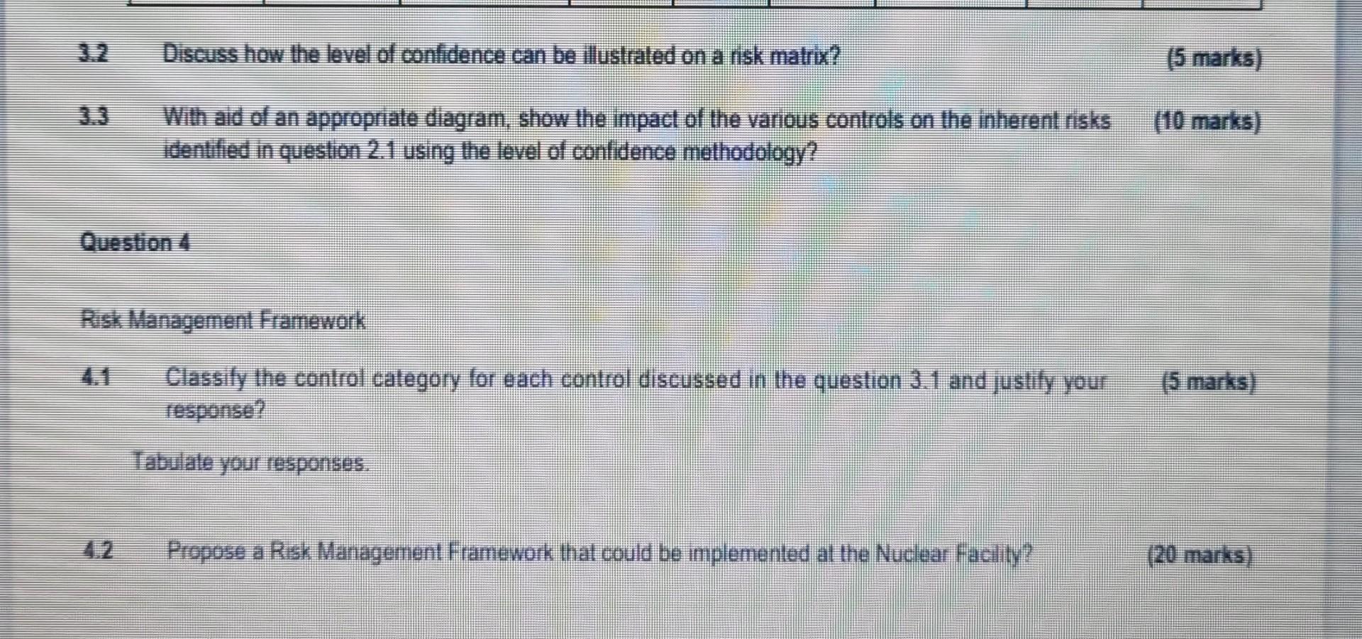 Using The Risk Register In The Previous Section Conduct A Qualitative Risk Analysis For These 5 Risks 10 Marks By Pro 3