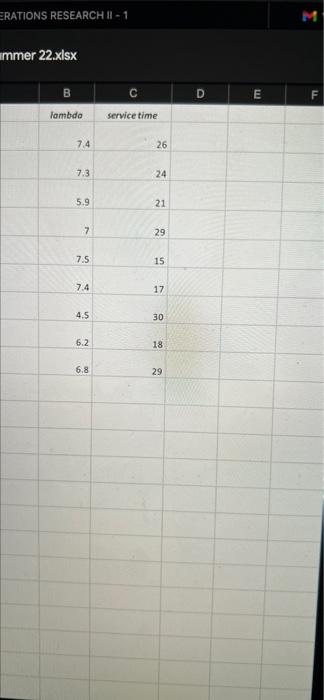 3 See Tab Q3 For Your Numbers A Two Server Queuing System Has Enough Space For Four Customers Waiting To Be Served 2