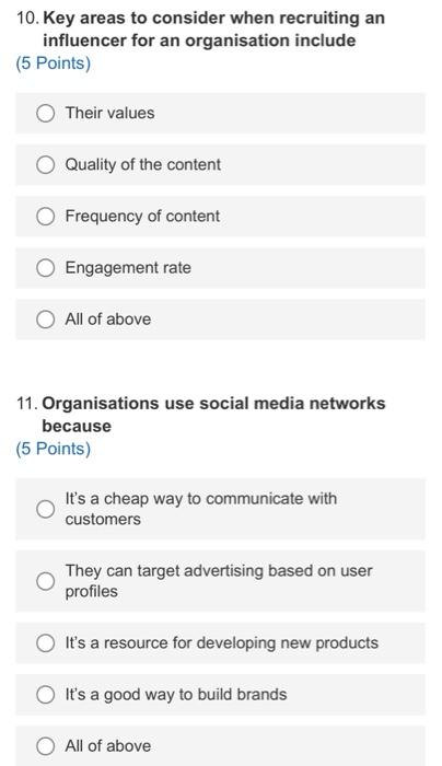 10 Key Areas To Consider When Recruiting An Influencer For An Organisation Include 5 Points Their Values Quality Of T 1