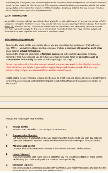 Within The Field Of Hospitality And Tourism Employees Are Required To Be Knowledgeable On Tourist Attractions And Match 1