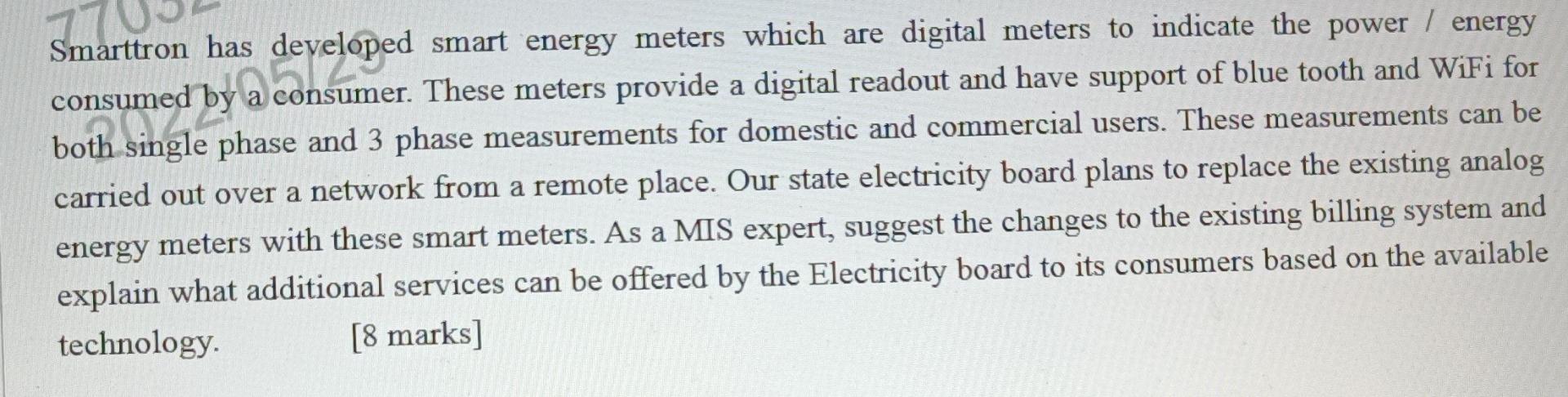 Consumed By A Cyclop Smarttron Has Developed Smart Energy Meters Which Are Digital Meters To Indicate The Power Energy 1