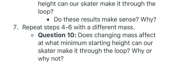 Description Phet Energy Skate Park Simulation Part 1 Observing Energy 1 Familiarize Yourself With The Simulation Play 4