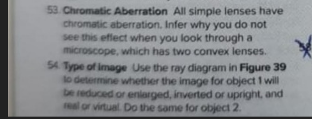 53 Chromatic Aberration All Simple Lenses Have Chromatic Aberration Infer Why You Do Not See This Effect When You Look 1