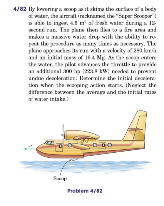 4 82 By Lowering A Scoop As It Skims The Surface Of A Body Of Water The Aircraft Nicknamed The Super Scooper Is Abl 1