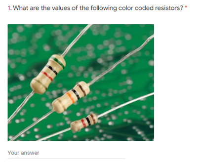 1 What Are The Values Of The Following Color Coded Resistors Your Answer Di 1