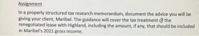 Research Assignment 1 Maribel Is Your Client You Will Be Meeting Maribel To Discuss Her 2021 Real Estate Transactions 2