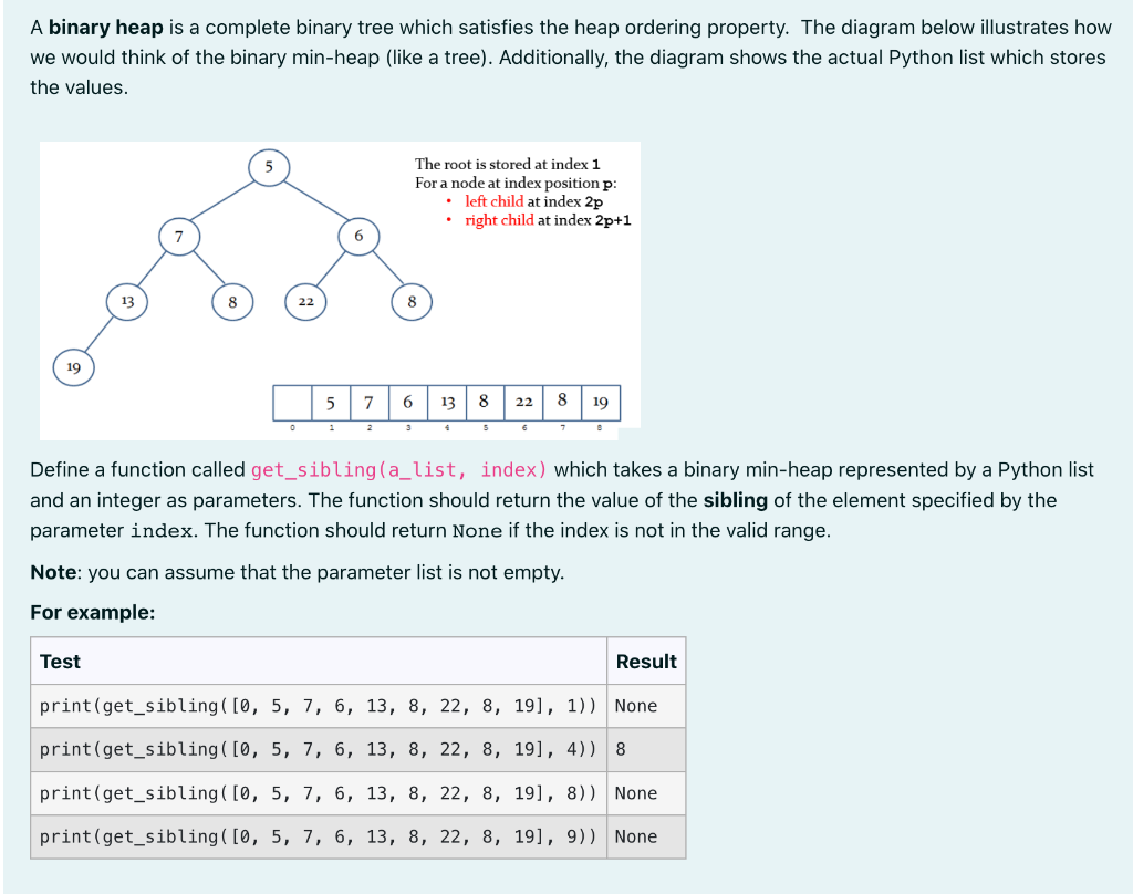 A Binary Heap Is A Complete Binary Tree Which Satisfies The Heap Ordering Property The Diagram Below Illustrates How We 1