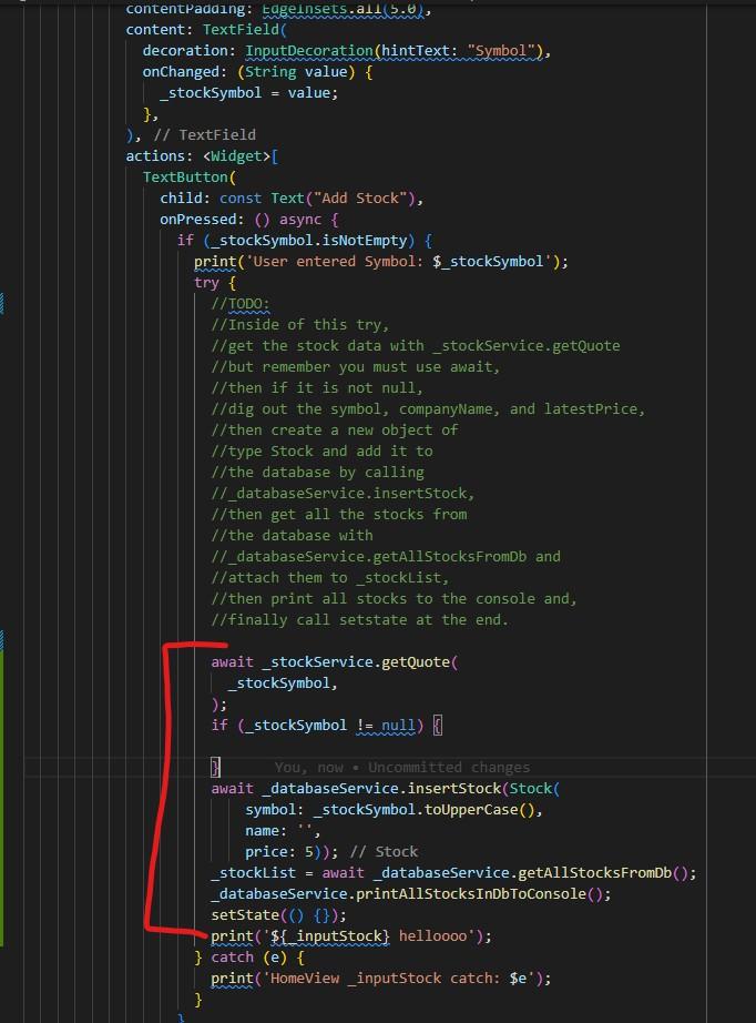 I Need Help Finishing This Flutter Code Please Please I Can Provide More Code Details If Needed I Need The Stock Name 1
