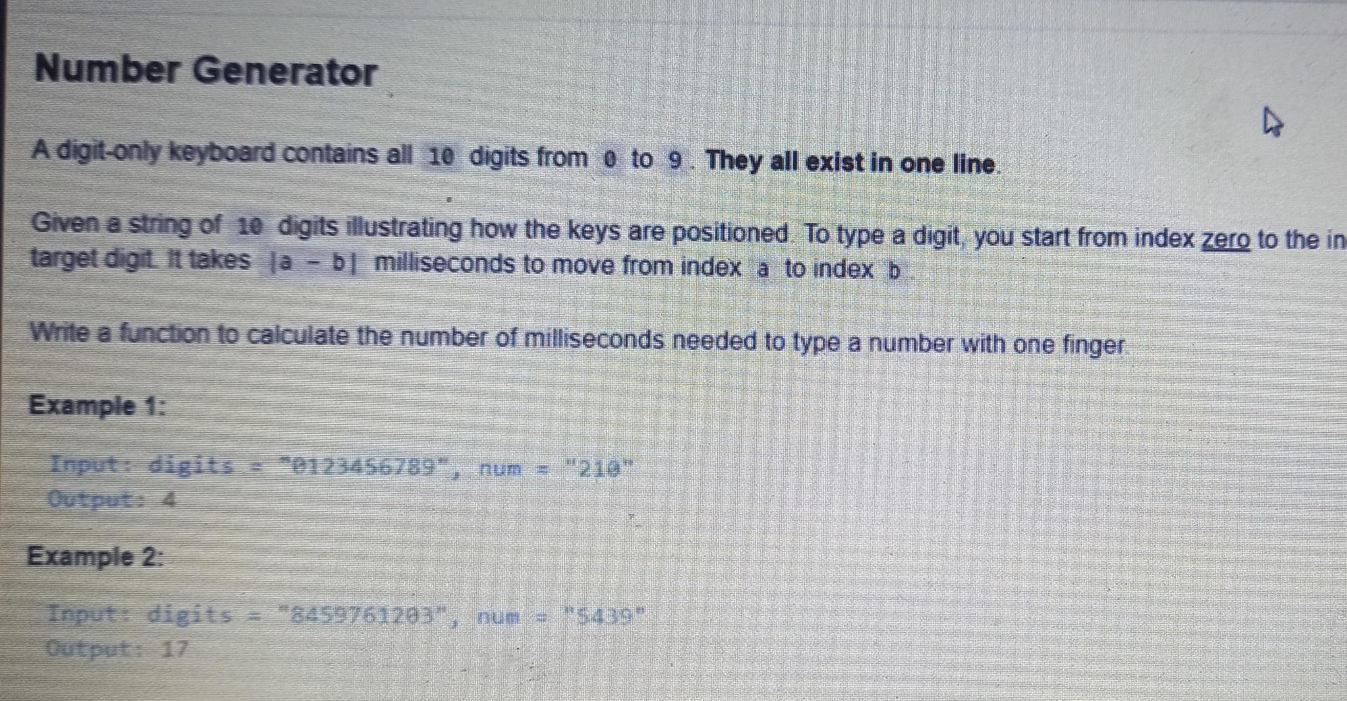 Number Generator 4 A Digit Only Keyboard Contains All 10 Digits From 0 To 9 They All Exist In One Line Given A String 2