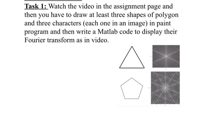 Task 1 Watch The Video In The Assignment Page And Then You Have To Draw At Least Three Shapes Of Polygon And Three Char 1