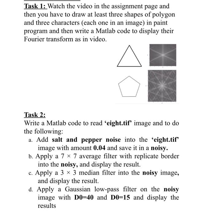 Task 2 Write A Matlab Code To Read Eight Tif Image And To Do The Following A Add Salt And Pepper Noise Into The Ei 3