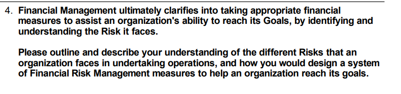 4 Financial Management Ultimately Clarifies Into Taking Appropriate Financial Measures To Assist An Organization S Abil 1