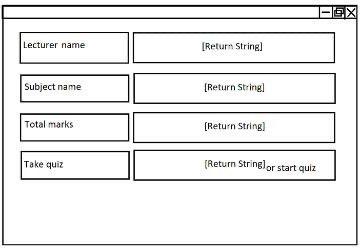 Lecturer Name Subject Name Total Marks Take Quiz Return String Return String Return String Return String Or Star 1