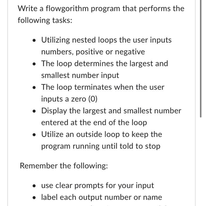 How To Use Flowgorithm Use Flowgorithm Programming Only For The Following Not C Java Pyton Etc 1