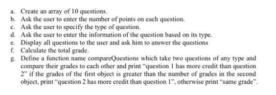 Lab Objectives You Will Practice In This Lab With Polymorphism A Question Bank In This Exercise You Will Implement 2