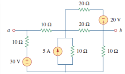 Obtain The Thevenin Equivalent At Terminals A And B Of The Dc Circuit In The Figure Below 1