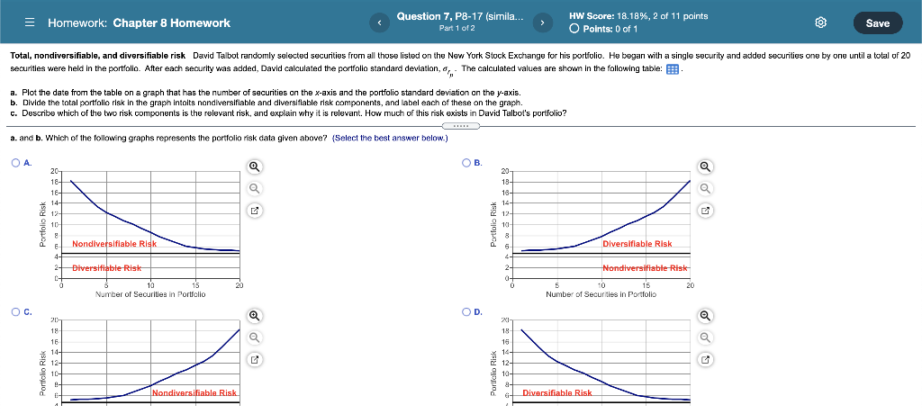 Homework Chapter 8 Homework Question 7 P8 17 Simila Part 1 Of 2 Hw Score 18 18 2 Of 11 Points Points 0 Of 1 1
