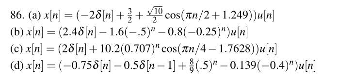 86 Use Partial Fractions To Obtain Inverse Z Transforms For The Following Functions Z 2 A X Z Z 1 Z 1 Z 0 3 2