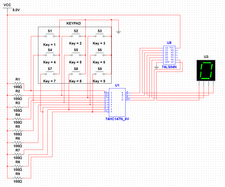 In The Multisim Circuit Attached I M Unable To Work Out How To Get The Digital Display To Latch On Until Another Button 1