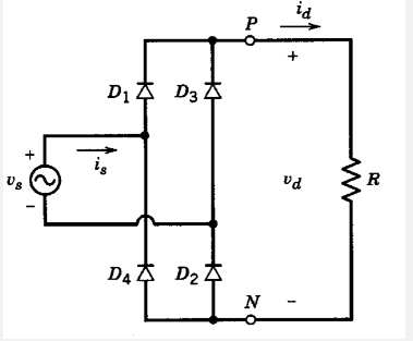 The Single Phase Full Bridge Diode Rectifier Shown Below Is Fed With An Ac Voltage Of 230 Vrms At 50 Hz And Supplies A R 1
