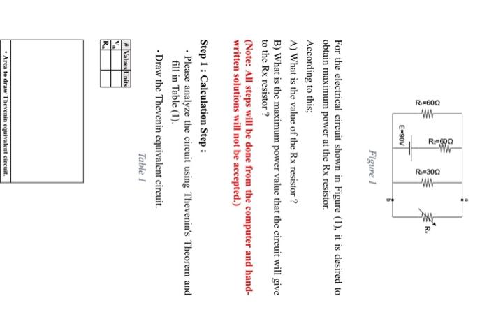 R 600 Www R 600 Ww E 90v R 300 Ww Figure 1 For The Electrical Circuit Shown In Figure 1 It Is Desired To Obtain Maxim 1