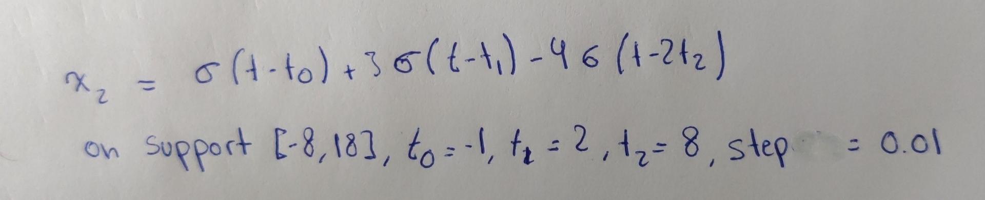 Solve The Following Signal 1