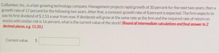Cullumber Inc Is A Fast Growing Technology Company Management Projects Rapid Growth Of 30 Percent For The Next Two Y 1