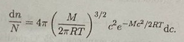 The Maxwell Boltzmann Distribution Describes The Velocity Distribution Of Molecules Behaving Like The Ideal Gas With Tem 1