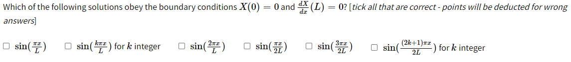 The Wave Equation May Be Studied By Separation Of Variables U X T X X T T 8 U 1 8 U Dx Which Of The Following 2