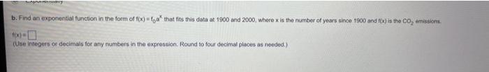 Homework 2 4 Hw Exponential Functions Question 19 2 4 60 Ps Hw Score Points Part 5 Of 8 The Table Below Gives The E 2