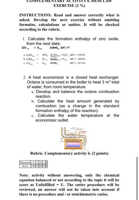 Exercise 2 Instructions Read And Answer Correctly What Is Asked Develop The Next Exercise Without Omitting Formulas 1