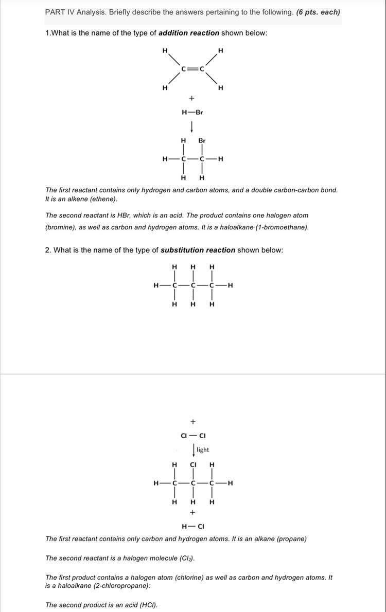Part Iv Analysis Briefly Describe The Answers Pertaining To The Following 6 Pts Each 1 What Is The Name Of The Typ 1