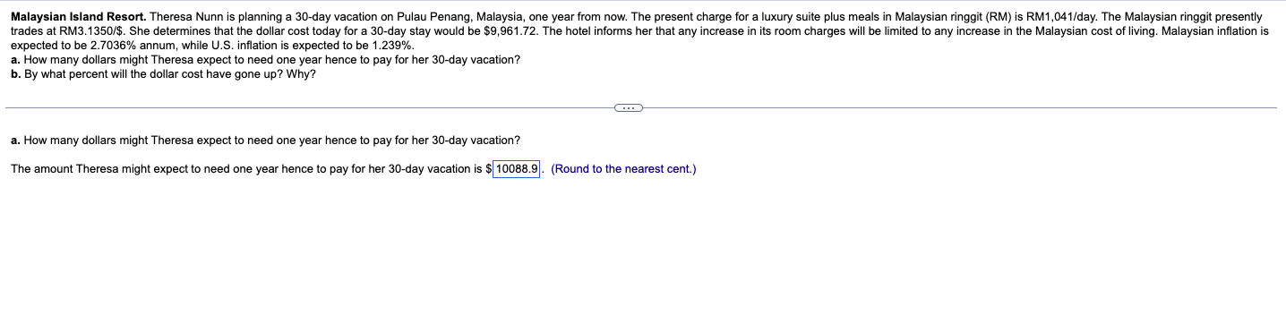 Malaysian Island Resort Theresa Nunn Is Planning A 30 Day Vacation On Pulau Penang Malaysia One Year From Now The Pr 1